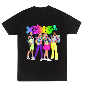 XOMG POP! "Fab 4" BLACK T-Shirt