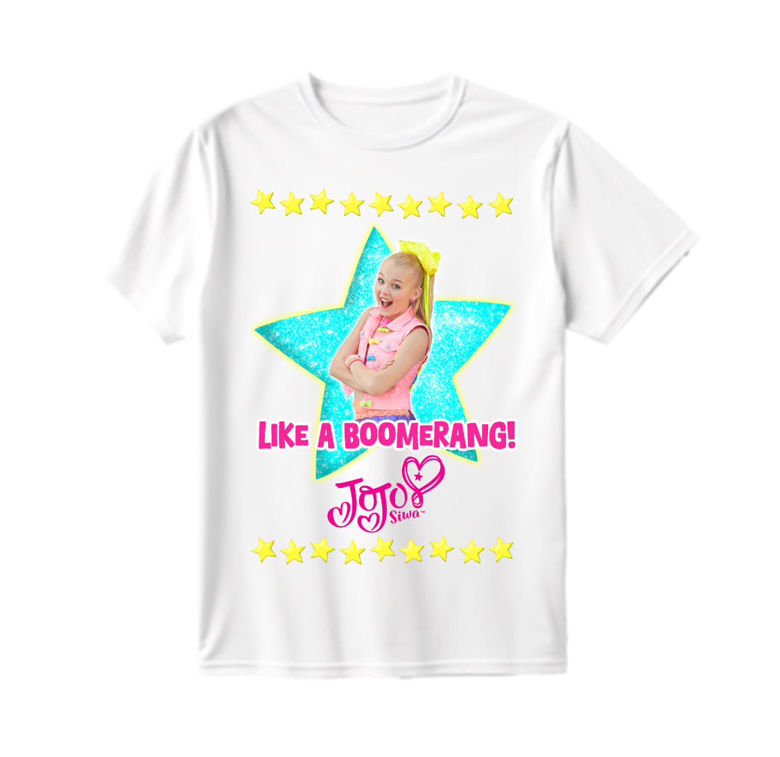 JoJo Siwa Kids "Like a Boomerang" White T-Shirt